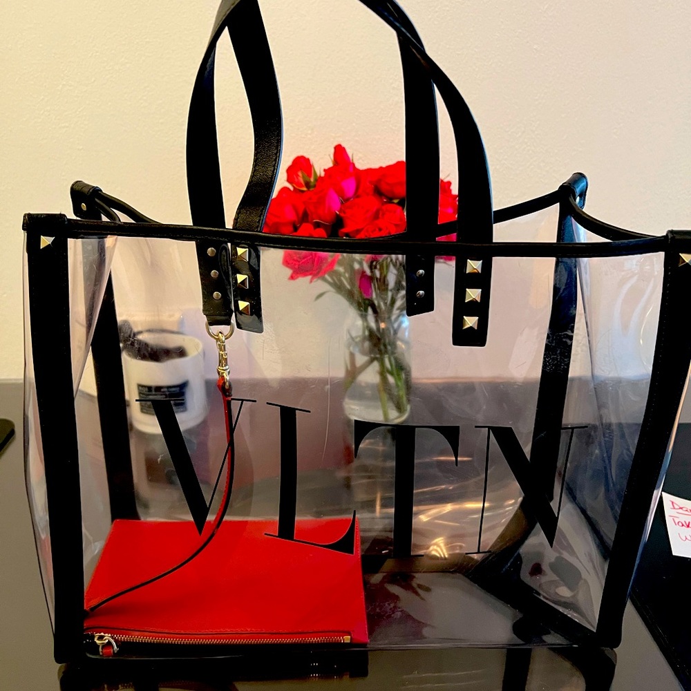 Valentino Vinyl Tote Bag